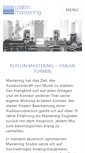 Mobile Screenshot of plaetlin-mastering.de